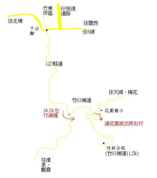 竹林分校交通路線圖